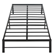 Better Home Products Lily Foldable Welded Black Metal Platform Bed Frame Twin