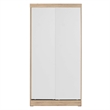 Better Home Products Modern Wood Double Sliding Door Wardrobe