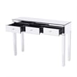Better Home Products Mirrored Vanity Table Mirrored Console Table with 3 Drawers