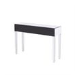 Better Home Products Mirrored Vanity Table Mirrored Console Table with 3 Drawers