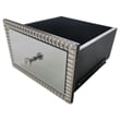 Better Home Products Mirrored Nightstand 2 Drawers Mirrored Bedside Table