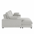 Better Home Products Daisy Convertible Sofa/L-Shaped Design in Cream Corduroy