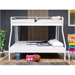 Better Home Products Twin over Full Metal Bunk Bed in White Color