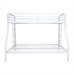 Better Home Products Twin over Full Metal Bunk Bed in White Color