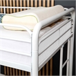 Better Home Products Twin over Full Metal Bunk Bed in White Color