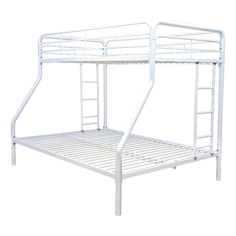 Better Home Products Twin over Full Metal Bunk Bed in White Color