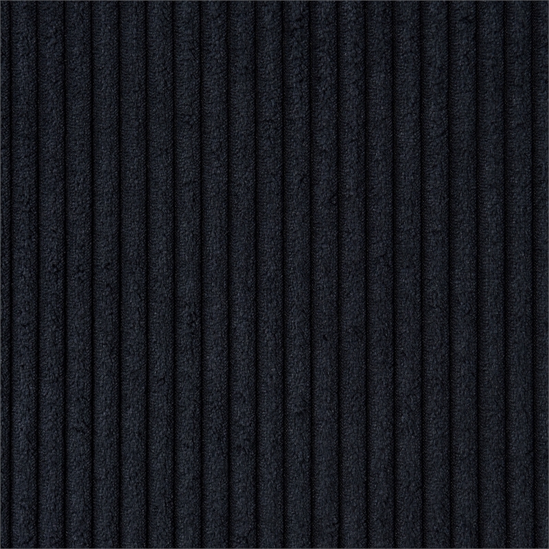 Better Home Products Vita Solid Wood & Velvet Twin Size Platform Bed in Black