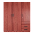Better Home Product Violet Engineered Wood Wardrobe Armoire Closet in Mahogany