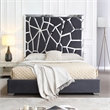 Serenity Queen Velvet Bed with Silver Metal Frame in Gray Color