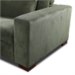 Isabella Sectional Sofa Corduroy Velvet with two Ottomans in Green Color
