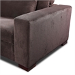 Isabella Sectional Sofa Corduroy Velvet with two Ottomans in Chocolate Color