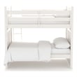My Home Furnishings Bailey Engineered Hard Wood Full Bunk Bed in Bright White