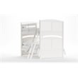 My Home Furnishings Bailey Engineered Hard Wood Full Bunk Bed in Bright White