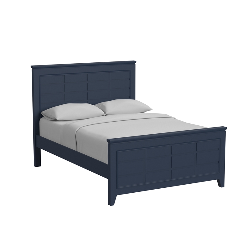My Home Furnishings Bailey Full Panel Bed in Williamsburg Blue