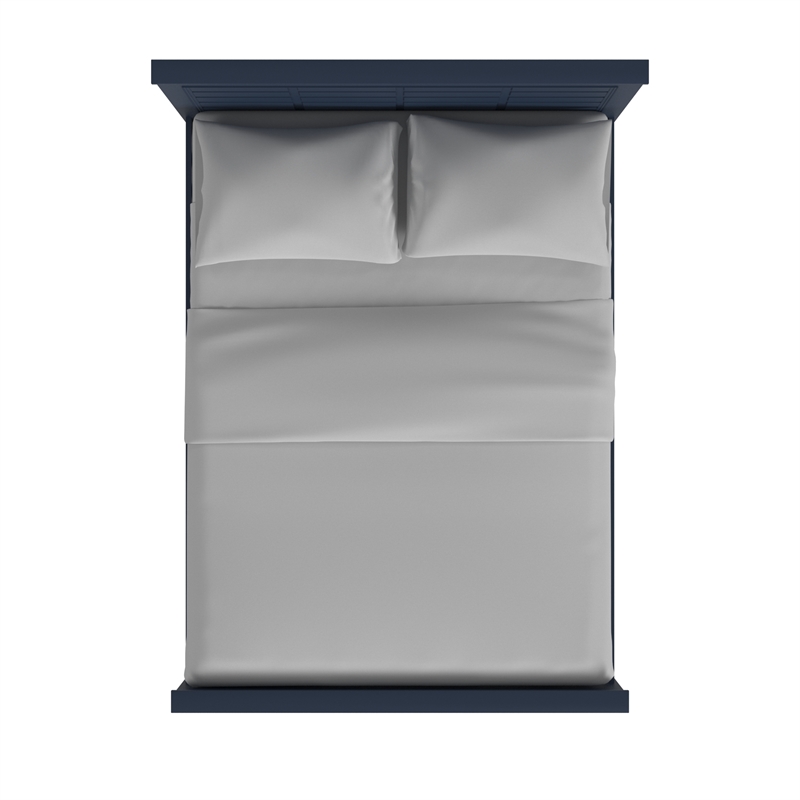 My Home Furnishings Bailey Full Panel Bed in Williamsburg Blue