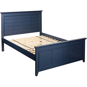 My Home Furnishings Bailey Queen Panel Bed in Williamsburg Blue