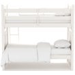 My Home Furnishings Neopolitan Twin Bunk Bed in Bright White