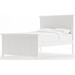 My Home Furnishings Neopolitan Full Panel Bed in Bright White