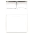 My Home Furnishings Neopolitan Full Panel Bed in Bright White