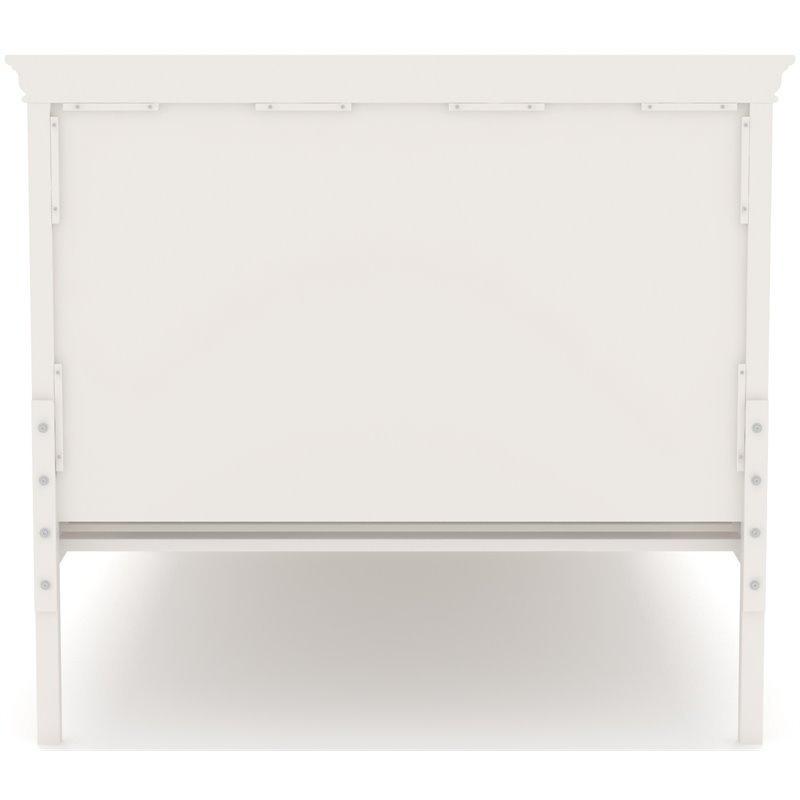My Home Furnishings Neopolitan Full Panel Bed in Bright White