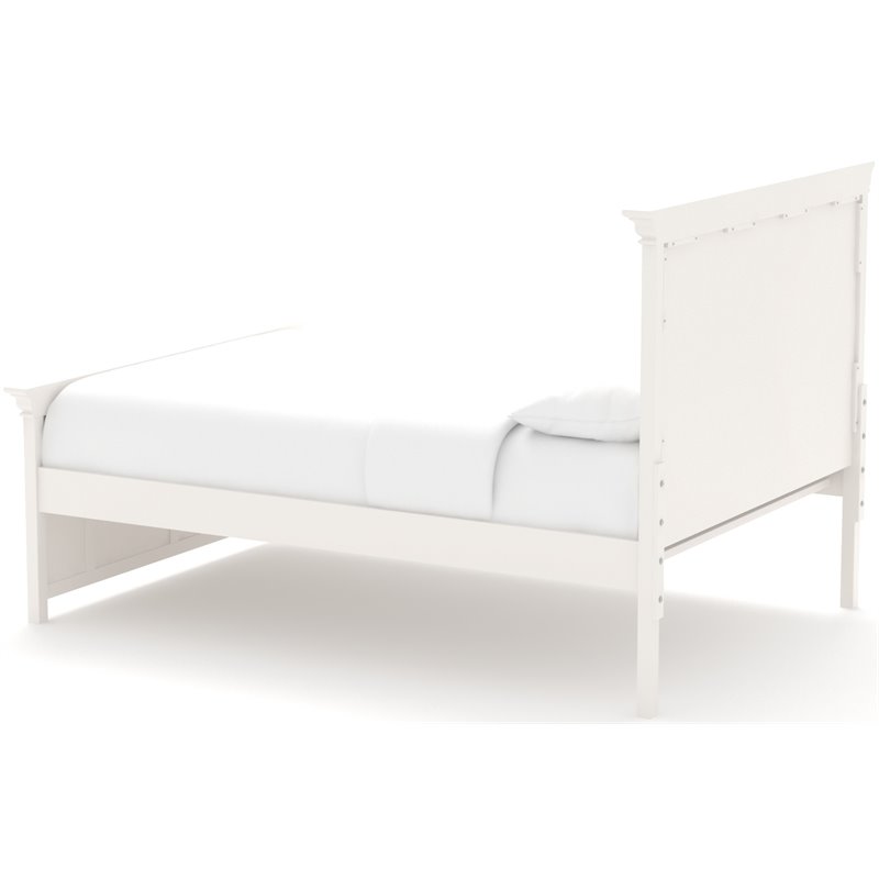 My Home Furnishings Neopolitan Full Panel Bed in Bright White