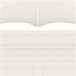 My Home Furnishings Neopolitan Full Panel Bed in Bright White