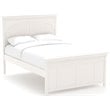 My Home Furnishings Neopolitan Full Panel Bed in Bright White