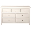 My Home Furnishings Bailey Engineered Hard Wood 6-Drawer Dresser in Bright White