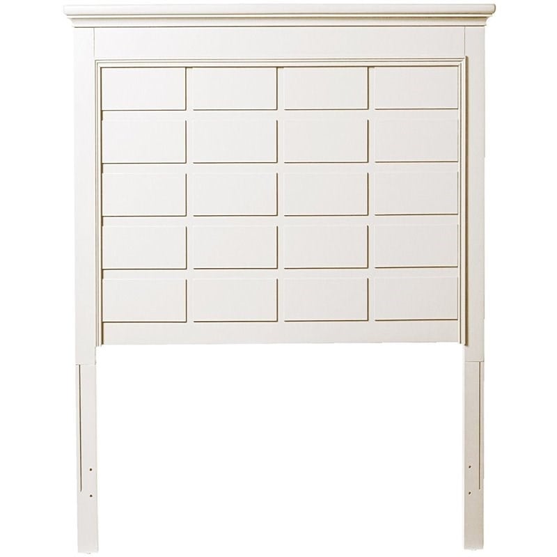 My Home Furnishings Bailey Twin Panel Headboard in Bright White