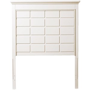 My Home Furnishings Bailey Twin Panel Headboard in Bright White
