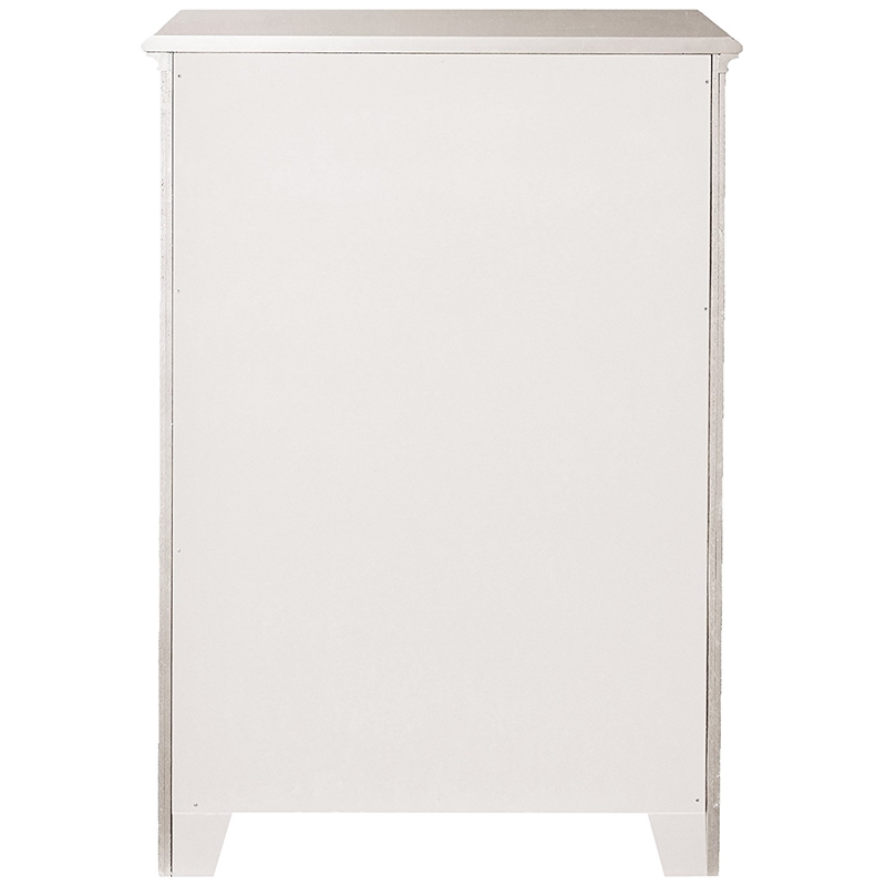 My Home Furnishings Bailey Wood 5-Drawer Chest in Bright White