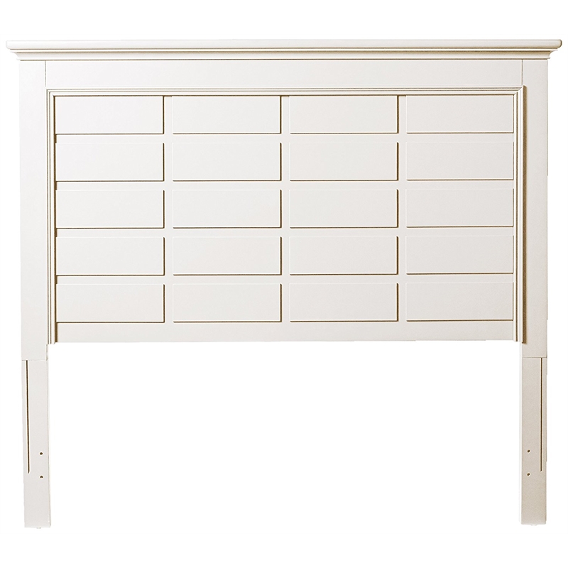 My Home Furnishings Bailey Full Panel Headboard in Bright White