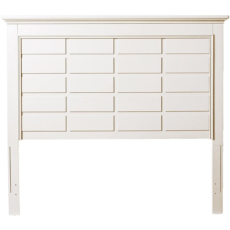 My Home Furnishings Bailey Full Panel Headboard in Bright White
