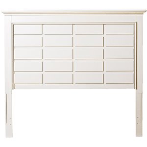 My Home Furnishings Bailey Full Panel Headboard in Bright White