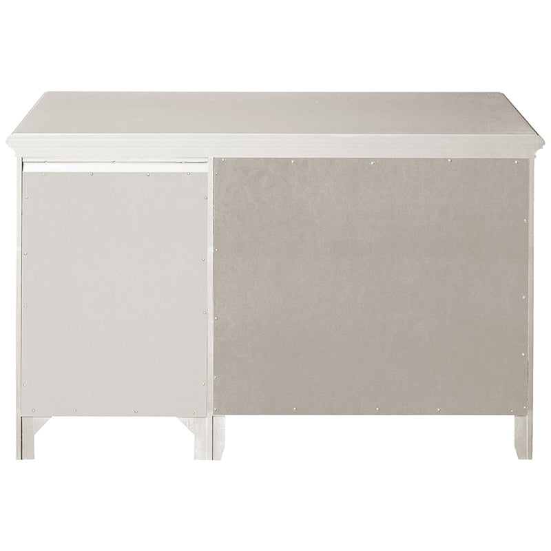 My Home Furnishings Bailey Engineered Hard Wood Desk in Bright White