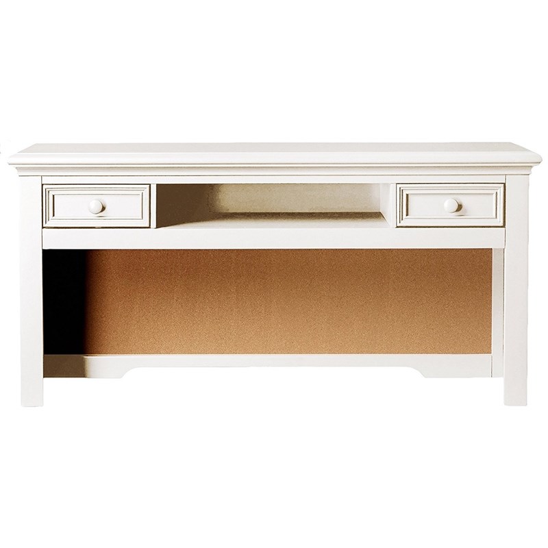 My Home Furnishings Bailey Engineered Hard Wood Desk Hutch in Bright White