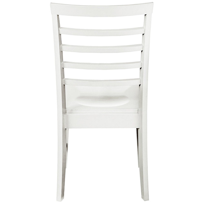 My Home Furnishings Bailey Engineered Hard Wood Desk Chair in Bright White