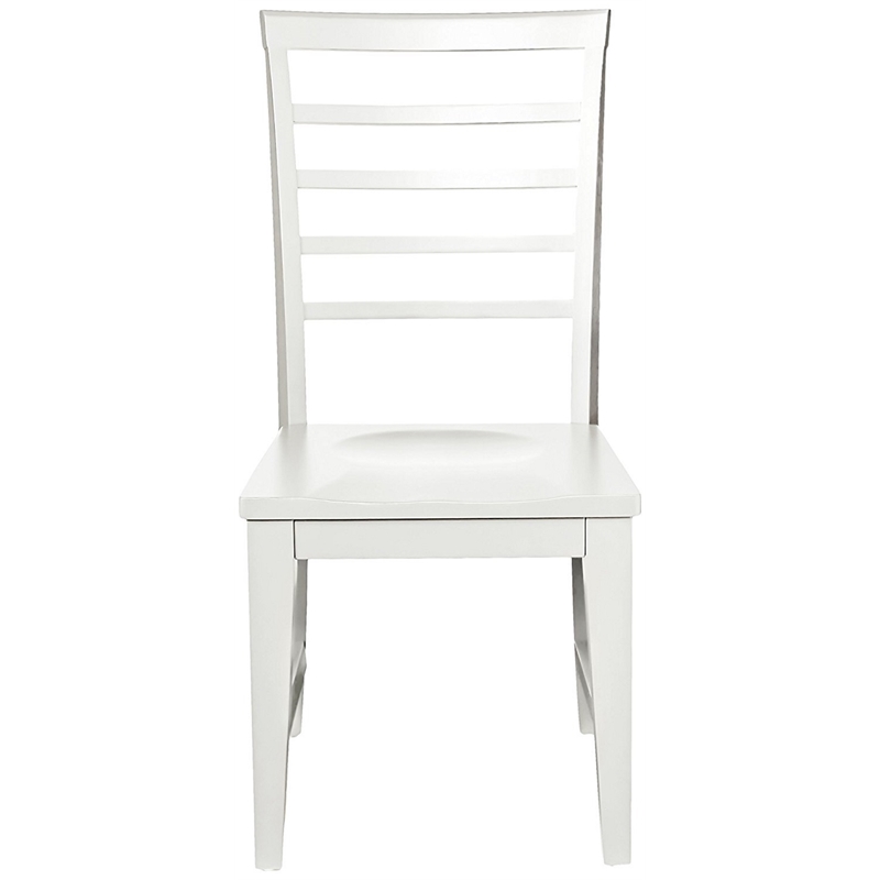 My Home Furnishings Bailey Engineered Hard Wood Desk Chair in Bright White