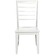 My Home Furnishings Bailey Engineered Hard Wood Desk Chair in Bright White
