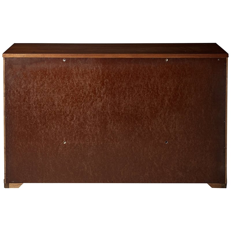 My Home Furnishings Logan Engineered Hard Wood 6-Drawer Dresser in Driftwood