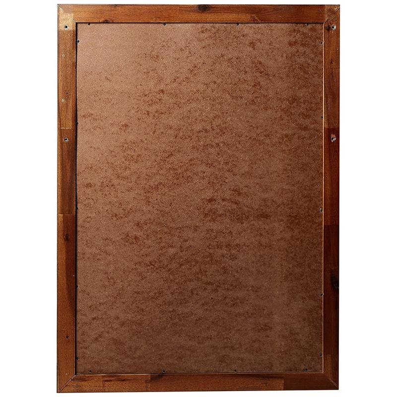 My Home Furnishings Logan Beveled Vertical Mirror in Driftwood