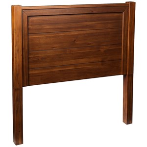My Home Furnishings Logan Engineered Hard Wood Full Panel Headboard - Driftwood