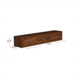 My Home Furnishings Logan 3-Under Bed Storage Drawers in Driftwood