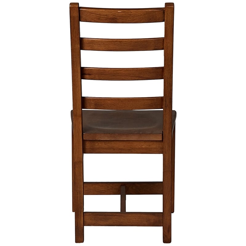 My Home Furnishings Logan Engineered Hard Wood Desk Chair in Driftwood