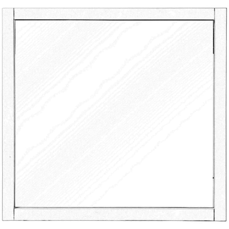 My Home Furnishings Amanda Beveled Vertical Mirror in Creamy White