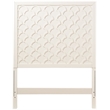 My Home Furnishings Amanda Twin Panel Headboard in Creamy White