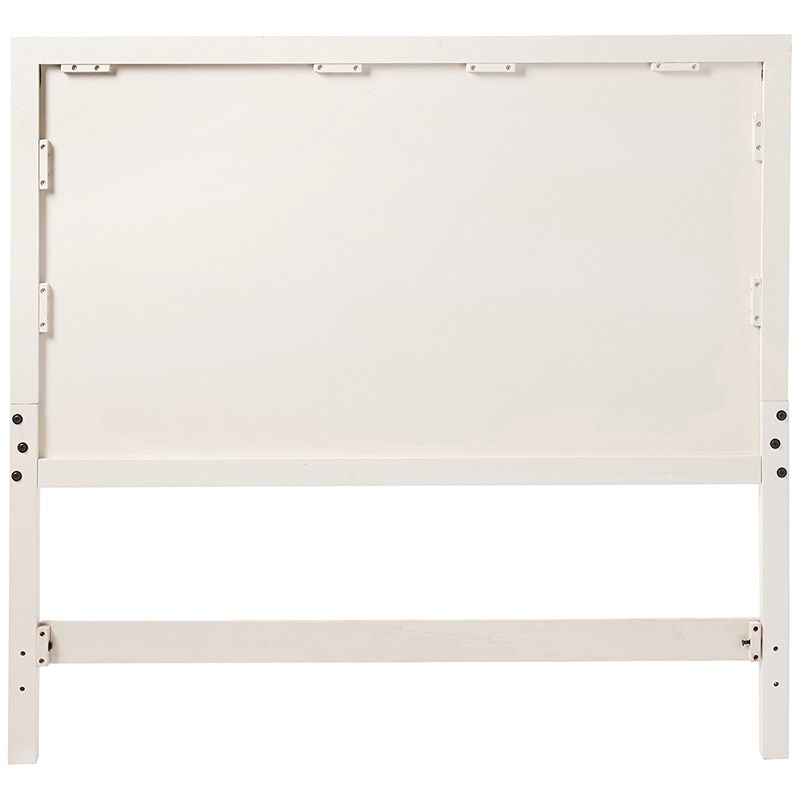 My Home Furnishings Amanda Full Panel Headboard in Creamy White