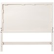 My Home Furnishings Amanda Full Panel Headboard in Creamy White