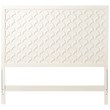 My Home Furnishings Amanda Full Panel Headboard in Creamy White