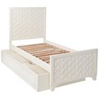 My Home Furnishings Amanda Engineered Hard Wood Trundle in Creamy White